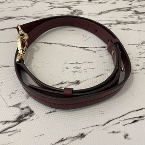 Michael Kors genuine leather burgundy handbag straps